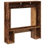 Borde de chimenea madera ingeniería envejecida 81x18x82 cm by , Accessories for wood ovens and fireplaces - Ref: Foro24-85460...