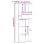 Estantería de madera de ingeniería roble artisan 67x24x161 cm by , Bookcases and shelves - Ref: Foro24-856015, Price: 88,22 €...