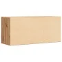 Schuhschrank aus Eichen-Ingenieurholz, handgefertigt, 100x35x45 cm. von , Schuhregale und Schuhorganisatoren - Ref: Foro24-85...