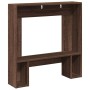 Kaminholzregal aus braunem Eichen-Ingenieurholz, 81x18x82 cm. von , Zubehör für Holzöfen und Kamine - Ref: Foro24-854604, Pre...