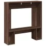 Kaminholzregal aus braunem Eichen-Ingenieurholz, 81x18x82 cm. von , Zubehör für Holzöfen und Kamine - Ref: Foro24-854604, Pre...