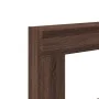 Kaminholzregal aus braunem Eichen-Ingenieurholz, 81x18x82 cm. von , Zubehör für Holzöfen und Kamine - Ref: Foro24-854604, Pre...
