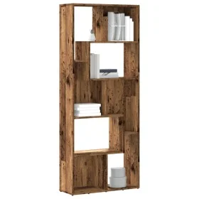 Estantería madera de ingeniería color envejecido 67x24x161 cm de , Librerías y estanterías - Ref: Foro24-856014, Precio: 85,6...