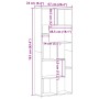 Regal aus Holzwerkstoff in verwitterter Farbe, 67x24x161 cm. von , Bücherregale und Regale - Ref: Foro24-856014, Preis: 87,10...