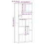 Regal aus Holzwerkstoff in verwitterter Farbe, 67x24x161 cm. von , Bücherregale und Regale - Ref: Foro24-856014, Preis: 85,69...