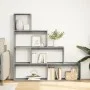 Divider bookcase 4 levels gray wood 143.5x29x143.5 cm by , Bookcases and shelves - Ref: Foro24-857997, Price: 73,80 €, Discou...