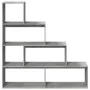 Divider bookcase 4 levels gray wood 143.5x29x143.5 cm by , Bookcases and shelves - Ref: Foro24-857997, Price: 73,80 €, Discou...