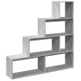 Vierstufiges Regal aus grauem Holz, 143,5x29x143,5 cm. von , Bücherregale und Regale - Ref: Foro24-857997, Preis: 76,85 €, Ra...