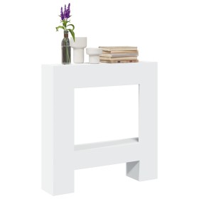 Kaminumrandung aus weißem Ingenieurholz 81x18x82 cm von , Zubehör für Holzöfen und Kamine - Ref: Foro24-854598, Preis: 50,40 ...