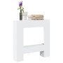 Kaminumrandung aus weißem Ingenieurholz 81x18x82 cm von , Zubehör für Holzöfen und Kamine - Ref: Foro24-854598, Preis: 50,40 ...
