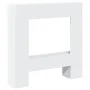 Kaminumrandung aus weißem Ingenieurholz 81x18x82 cm von , Zubehör für Holzöfen und Kamine - Ref: Foro24-854598, Preis: 49,83 ...