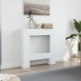 Kaminumrandung aus weißem Ingenieurholz 81x18x82 cm von , Zubehör für Holzöfen und Kamine - Ref: Foro24-854598, Preis: 50,40 ...