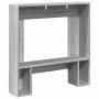 Kaminholzregal in grauer Sonoma-Ingenieursholzoptik, 81x18x82 cm. von , Zubehör für Holzöfen und Kamine - Ref: Foro24-854603,...