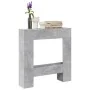 Kaminumrandung aus grauem Beton-Ingenieurholz, 81x18x82 cm. von , Zubehör für Holzöfen und Kamine - Ref: Foro24-854601, Preis...