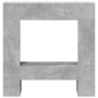 Kaminumrandung aus grauem Beton-Ingenieurholz, 81x18x82 cm. von , Zubehör für Holzöfen und Kamine - Ref: Foro24-854601, Preis...