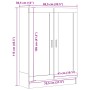 Armario de madera de ingeniería roble artisan 82,5x30,5x115 cm