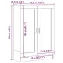 Ingenieurholzschrank Eiche Handwerker 82,5x30,5x115 cm von , Bücherregale und Regale - Ref: Foro24-856149, Preis: 98,42 €, Ra...