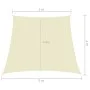 Toldo de vela trapezoidal de tela oxford color crema 3/5x4 m de vidaXL, Sombrillas - Ref: Foro24-135243, Precio: 51,97 €, Des...
