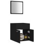 Zweiteiliges Badezimmermöbelset aus schwarzer Sperrholz. von , Badezimmermöbel - Ref: Foro24-804774, Preis: 54,21 €, Rabatt: %