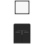 Conjunto de muebles de baño 2 pzas madera contrachapada negro de , Muebles de baño - Ref: Foro24-804774, Precio: 54,21 €, Des...