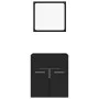 Set of 2-piece black plywood bathroom furniture by , Bathroom furniture - Ref: Foro24-804774, Price: 53,30 €, Discount: %