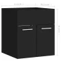 Zweiteiliges Badezimmermöbelset aus schwarzer Sperrholz. von , Badezimmermöbel - Ref: Foro24-804774, Preis: 53,41 €, Rabatt: %