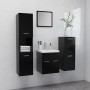 Engineered wood black bathroom furniture set by , Bathroom furniture - Ref: Foro24-3070902, Price: 153,31 €, Discount: %