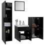 Engineered wood black bathroom furniture set by , Bathroom furniture - Ref: Foro24-3070902, Price: 153,31 €, Discount: %