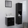 Juego de muebles de baño madera de ingeniería negro de , Muebles de baño - Ref: Foro24-3071127, Precio: 192,80 €, Descuento: %