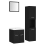 Juego de muebles de baño madera de ingeniería negro de , Muebles de baño - Ref: Foro24-3071127, Precio: 192,80 €, Descuento: %
