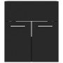 Juego de muebles de baño madera de ingeniería negro de , Muebles de baño - Ref: Foro24-3071127, Precio: 192,80 €, Descuento: %
