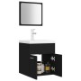Juego de muebles de baño madera de ingeniería negro de , Muebles de baño - Ref: Foro24-3071307, Precio: 179,98 €, Descuento: %