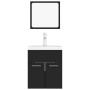 Juego de muebles de baño madera de ingeniería negro de , Muebles de baño - Ref: Foro24-3071307, Precio: 179,98 €, Descuento: %