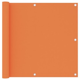 Toldo para balcón tela oxford naranja 90x400 cm