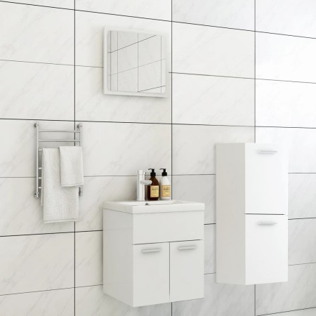Badezimmerset aus weißem Ingenieurholz von , Badezimmermöbel - Ref: Foro24-3071171, Preis: 167,55 €, Rabatt: %