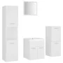 Engineered wood white bathroom furniture set by , Bathroom furniture - Ref: Foro24-3071081, Price: 224,30 €, Discount: %