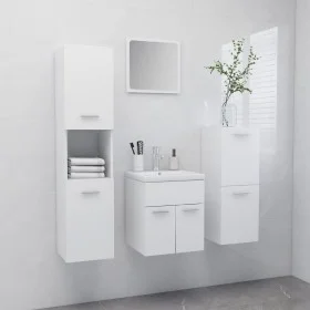 Badezimmerset aus weißem Ingenieurholz von , Badezimmermöbel - Ref: Foro24-3071351, Preis: 260,20 €, Rabatt: %