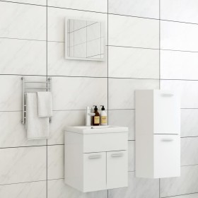 Badezimmerset aus weißem Ingenieurholz von , Badezimmermöbel - Ref: Foro24-3071441, Preis: 211,75 €, Rabatt: %