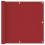 Balcony awning red oxford fabric 90x500 cm by vidaXL, Umbrellas - Ref: Foro24-135038, Price: 30,32 €, Discount: %