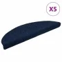 Self-adhesive stair tread mat 5 units 56x17x3 cm navy blue by , Stair mats - Ref: Foro24-149694, Price: 17,92 €, Discount: %