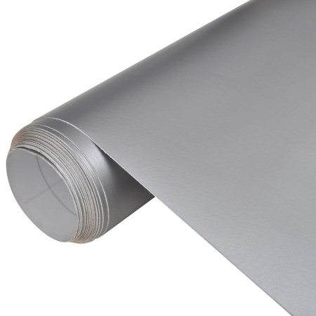 Folien für Autos, 2 Stück, mattes Silber, 100x150 cm. von , Fahrzeug-Vinyls - Ref: Foro24-210707, Preis: 25,10 €, Rabatt: %