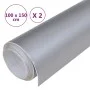 Folien für Autos, 2 Stück, mattes Silber, 100x150 cm. von , Fahrzeug-Vinyls - Ref: Foro24-210707, Preis: 24,58 €, Rabatt: %