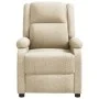 Sillón de masaje de tela color crema de , Sillones de masaje eléctricos - Ref: Foro24-340935, Precio: 249,67 €, Descuento: %