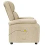 Sillón de masaje de tela color crema de , Sillones de masaje eléctricos - Ref: Foro24-340935, Precio: 249,67 €, Descuento: %