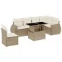 Set sofás de jardín 7 piezas y cojines ratán sintético beige de , Conjuntos de jardín - Ref: Foro24-3268568, Precio: 567,34 €...