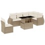 Set sofás de jardín 7 piezas y cojines ratán sintético beige de , Conjuntos de jardín - Ref: Foro24-3268568, Precio: 534,54 €...