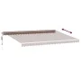 Automatic retractable awning with brown LED lights 500x350 cm by , Awnings - Ref: Foro24-3215398, Price: 718,16 €, Discount: %