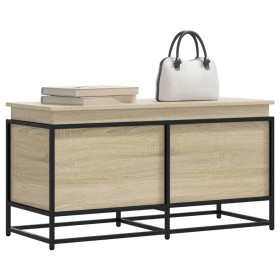 Aufbewahrungsbox mit Deckel aus Sonoma-Eichenholz 100x40x51,5 cm. von , Aufbewahrungskörbe - Ref: Foro24-848805, Preis: 80,49...