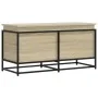 Storage box with Sonoma oak wood lid 100x40x51.5 cm by , Storage baskets - Ref: Foro24-848805, Price: 79,48 €, Discount: %