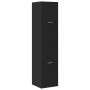 Engineered wood black medicine cabinet 40x41x174.5 cm by , Lockers and storage cabinets - Ref: Foro24-3309646, Price: 163,57 ...